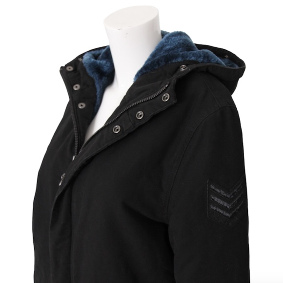 Zadig & Voltaire Kar Deluxe Cotton Twill Faux Fur Lined Jacket 42 - Picture 2 of 5